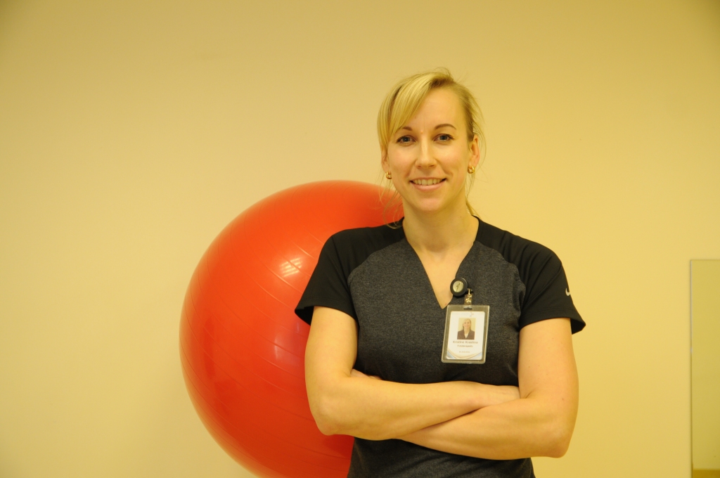 Vidzemes Rehabilitācijas centra Valkā sertificēta fizioterapeite Kristīne Krastiņa.
Autors: Ance Andrējeva - Empele