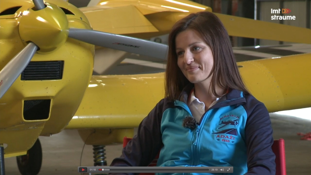 Novadniece Diāna Nagle – viena no nedaudzajām sievietēm Latvijas aviācijā.
Autors: TV raidījuma 