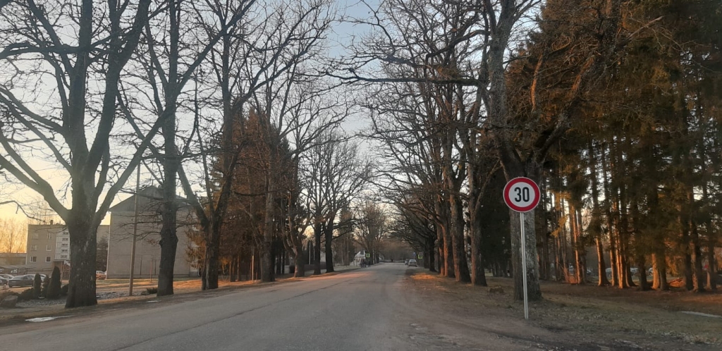 Kā labāko risinājumu “Latvijas Valsts ceļi” atrada ātrumu ierobežojošo zīmju uzstādīšanu uz ceļa pie Jaungulbenes bērnudārza. 
Autors: Reinis Lukumits