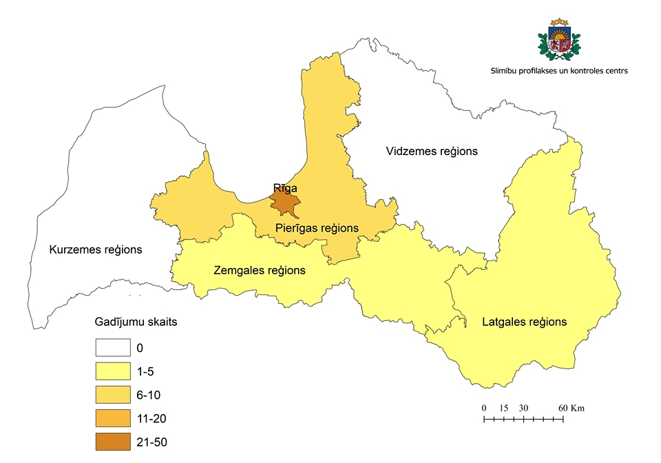SPKC ir sagatavojis statistikas datu atspoguļojumu par Latvijā apstiprināto COVID-19 saslimšanas gadījumu skaitu. Pieaugot gadījumu skaitam, dati tiks publicēti Latvijas novadu sadalījumā. Sīkāk datus šobrīd nevar atspoguļot, lai pasargātu konkrētu pacientu no sensitīvo datu izpaušanas. SPKC atgādina, ka lielākajā daļā no vietām, kur tiek fiksēta NMPD brigādes ierašanās spectērpos, analīžu rezultāti ir negatīvi.
Autors: https://arkartassituacija.gov.lv/