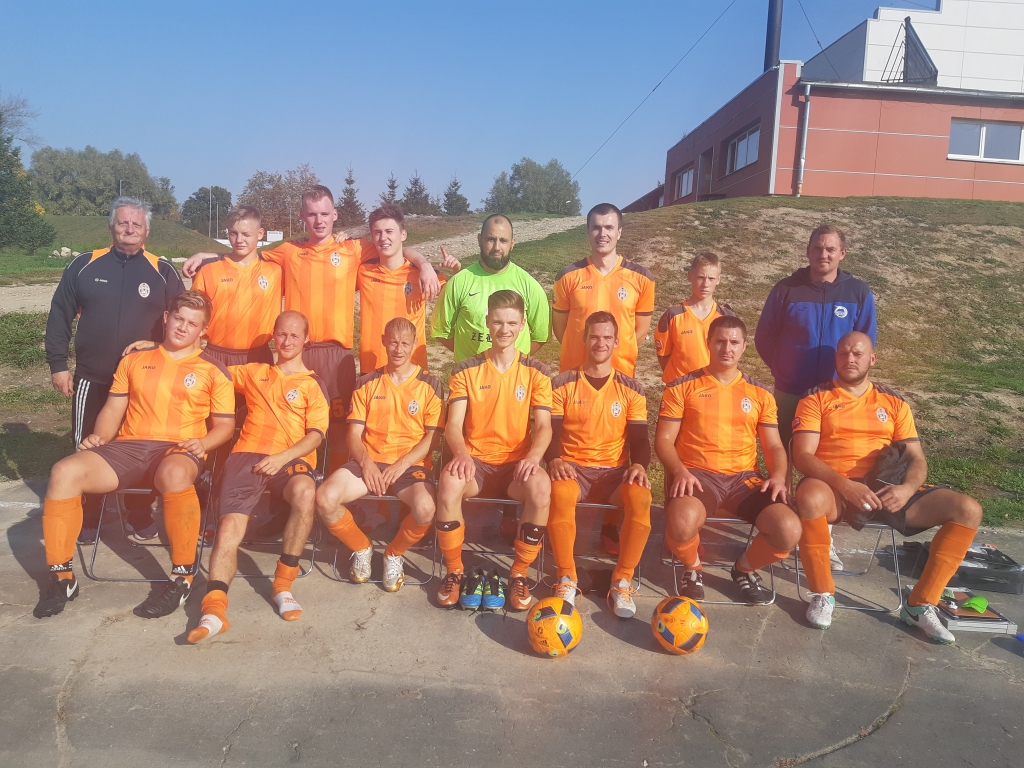 Gulbenes komanda pēc uzvaras pār Lubānas futbolistiem. 
Autors: no privātā arhīva