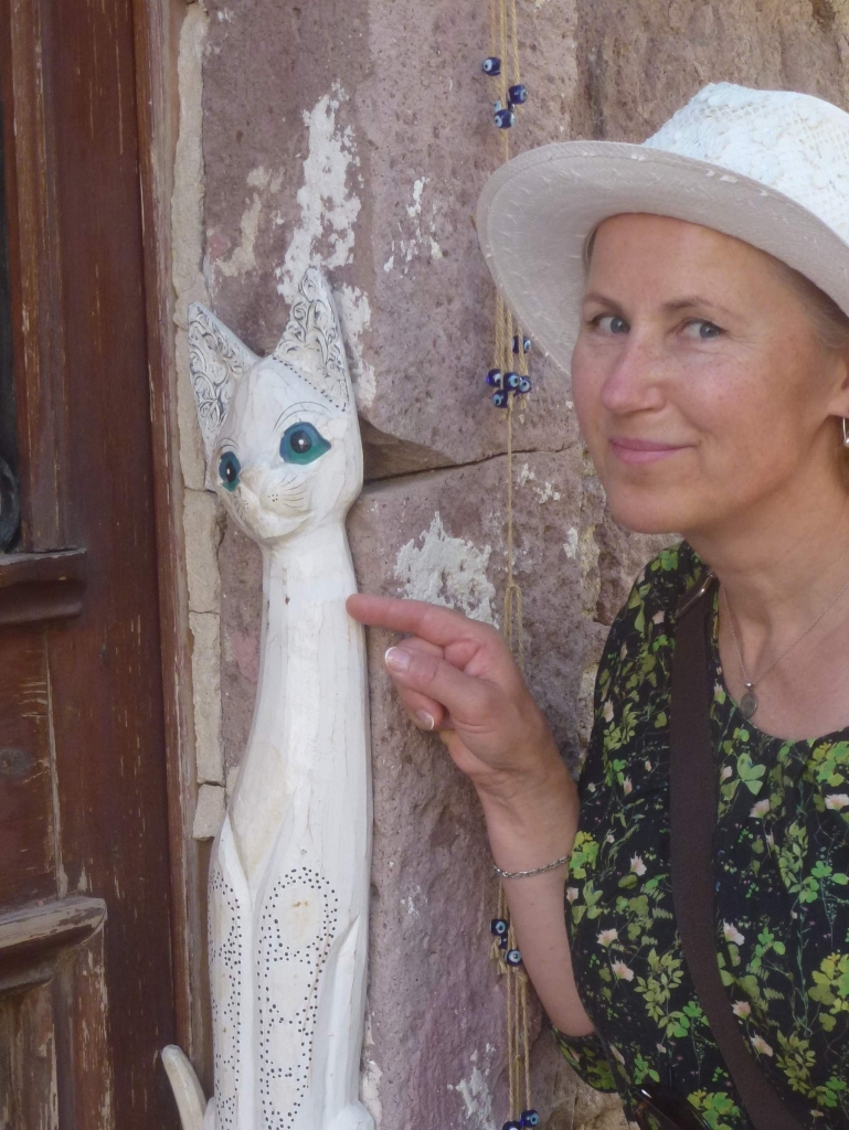 Stambulā rūpējas par ielas kaķiem. Laima Kota to dara ar mīlestību. Kaķu tēma viņai kā māksliniecei un cilvēkam ir tuva un arī uzvārds līdzīgs. 
Autors:  Foto: no personiska arhīva