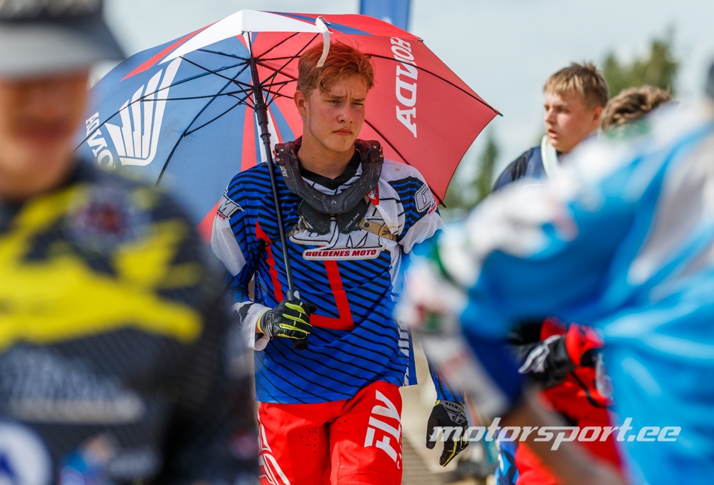 Motosportists Atis Breds izcīna iespēju kāpt uz goda pjedestāla.
Autors: no personiskā arhīva