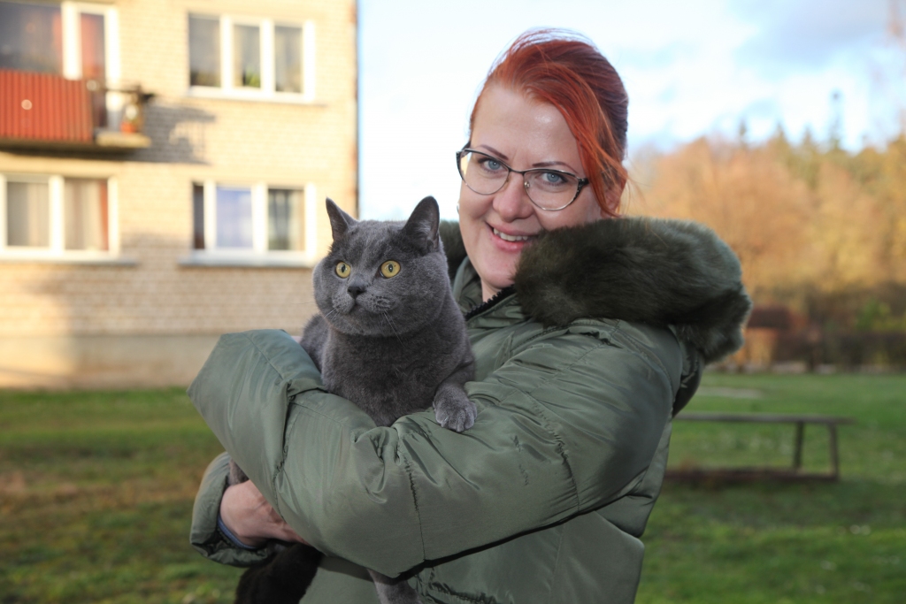 Evija Burkite priecājas, ka viņas Persijam ir savs neatkārtojamais raksturs. 
Autors: Gatis Bogdanovs