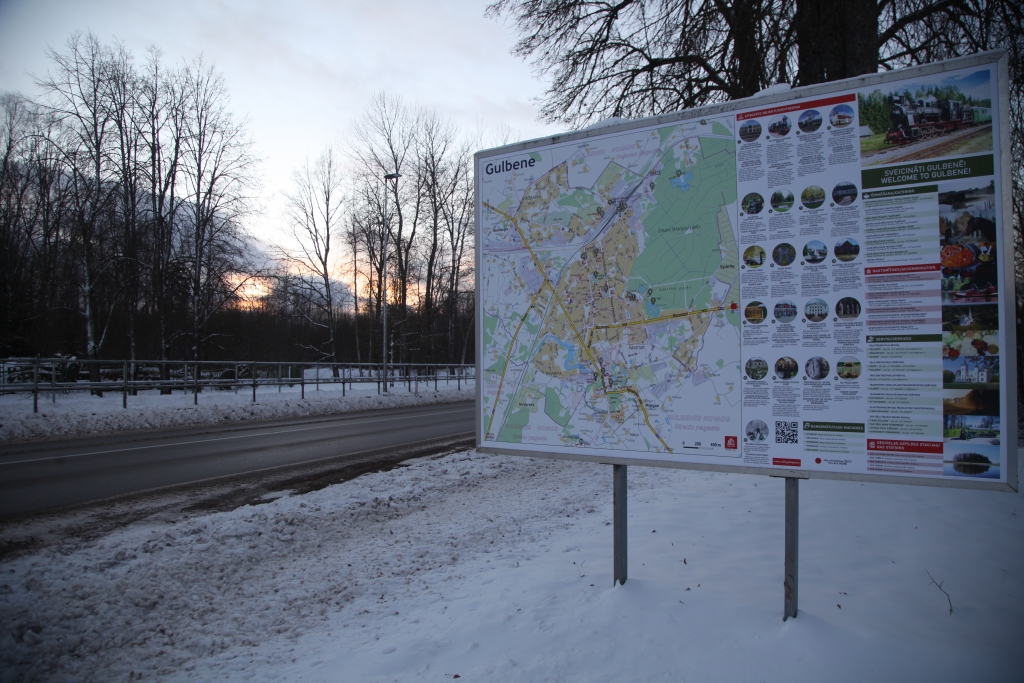 Informācijas stends - iebraucot Gulbenē no Balvu puses.
Autors: Gatis Bogdanovs