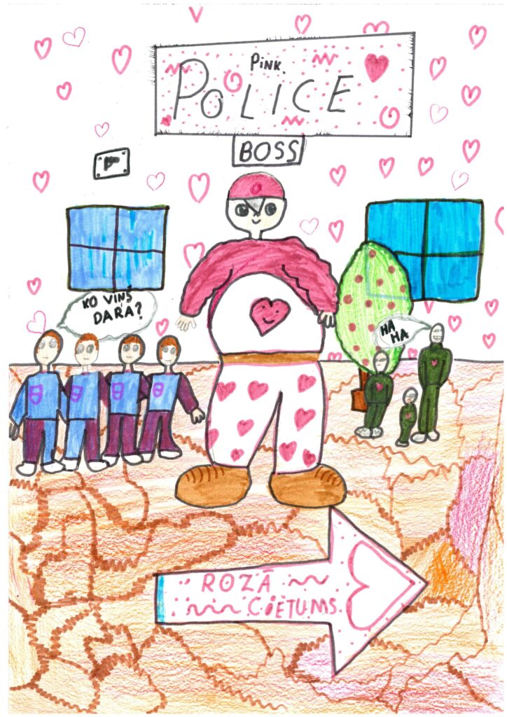 Autors: Zīmējums: Enija Kuzmane (9 gadi).