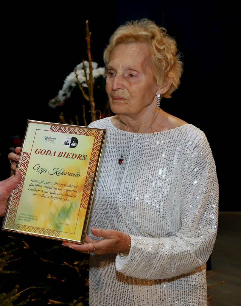 “GODA biedra” titulu šogad saņēma gulbeniete Vija Kokareviča.
Autors: FOTO: GATIS BOGDANOVS