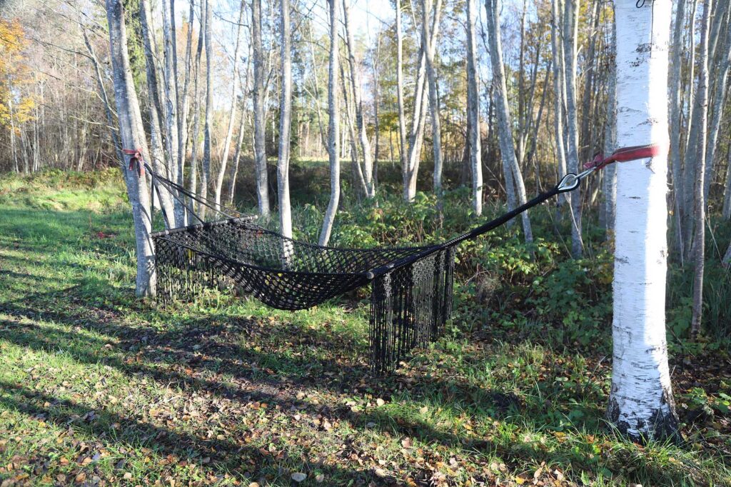 Evitas darinātais šūpuļtīkls relaksācijai un mieram. 
Autors: Foto: Gatis Bogdanovs