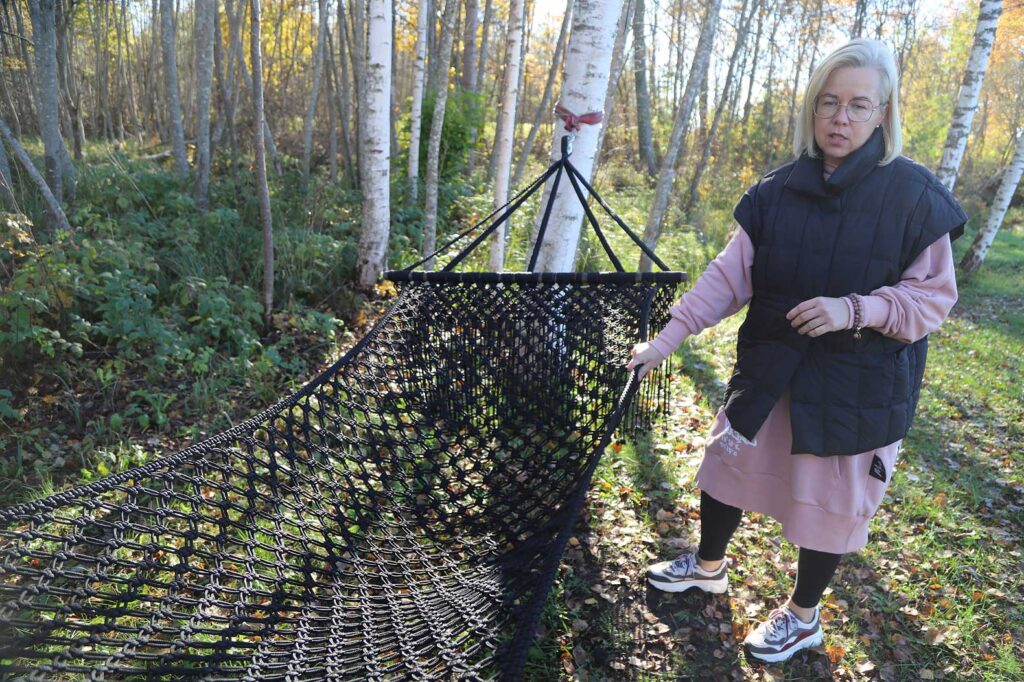 Evitas darinātais šūpuļtīkls relaksācijai un mieram. 
Autors: Foto: Gatis Bogdanovs