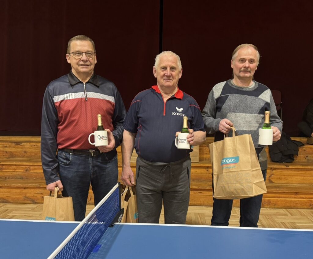 4. grupā labākos rezultātus uzrādīja galda tenisisti no Gulbenes – pirmo vietu izcīnīja Bernards Garais, otro – Ainārs Mednis, trešo – Jānis Gibala.
Autors: FOTO: NO PERSONISKĀ ARHĪVA