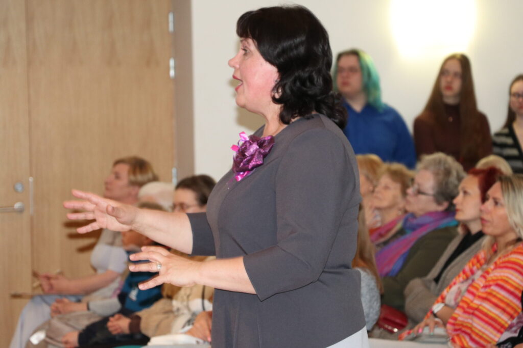 Lejasciema koris  “Kaprīze” gandarīts par iegūto 1.pakāpi skatē.
Autors: Foto: Dace Plaude