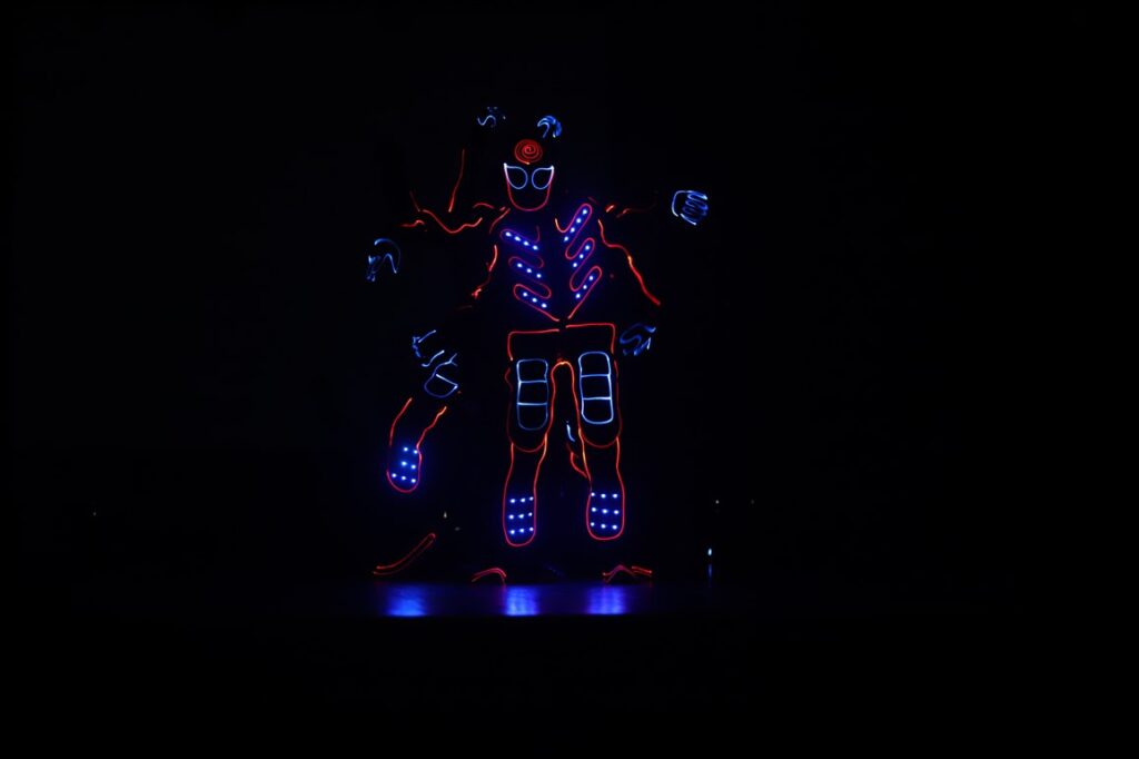 Neizpalika arī priekšnesumi, kur dominēja gaismas un skaņa.
Autors: Foto: Gatis Bogdanovs