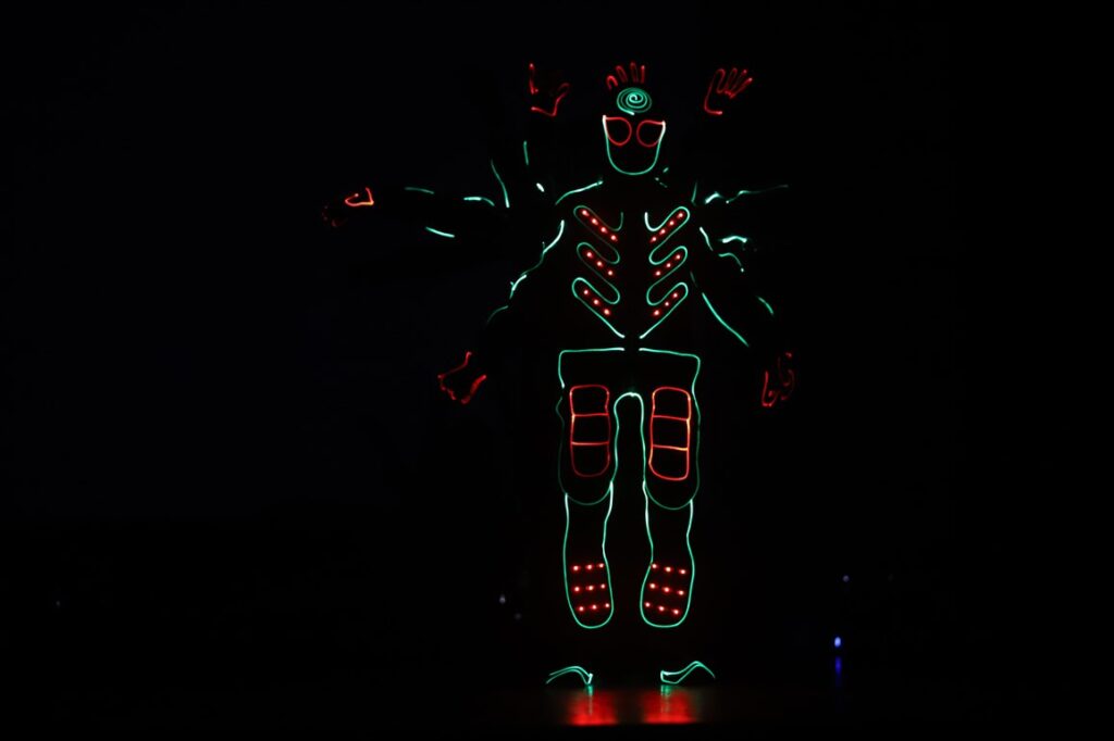 Neizpalika arī priekšnesumi, kur dominēja gaismas un skaņa.
Autors: Foto: Gatis Bogdanovs