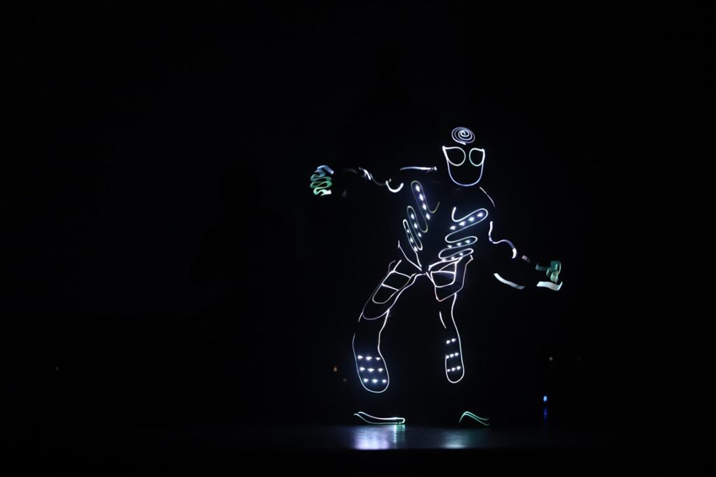 Neizpalika arī priekšnesumi, kur dominēja gaismas un skaņa.
Autors: Foto: Gatis Bogdanovs