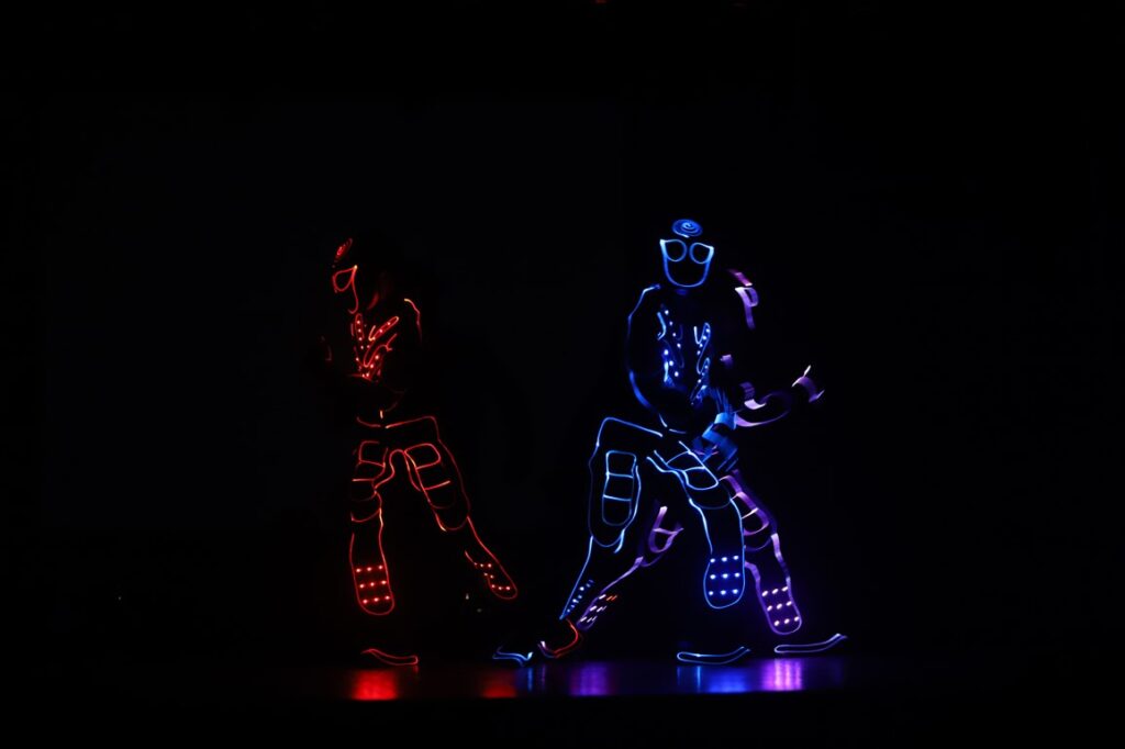 Neizpalika arī priekšnesumi, kur dominēja gaismas un skaņa.
Autors: Foto: Gatis Bogdanovs