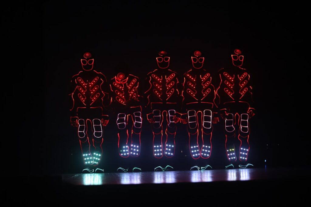 Neizpalika arī priekšnesumi, kur dominēja gaismas un skaņa.
Autors: Foto: Gatis Bogdanovs