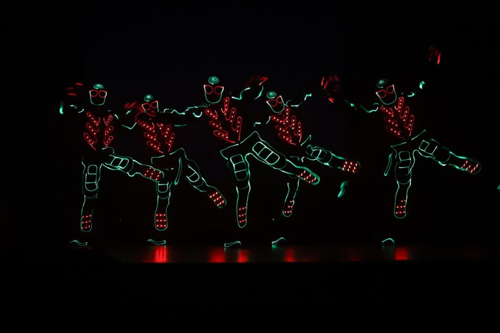 Neizpalika arī priekšnesumi, kur dominēja gaismas un skaņa.
Autors: Foto: Gatis Bogdanovs